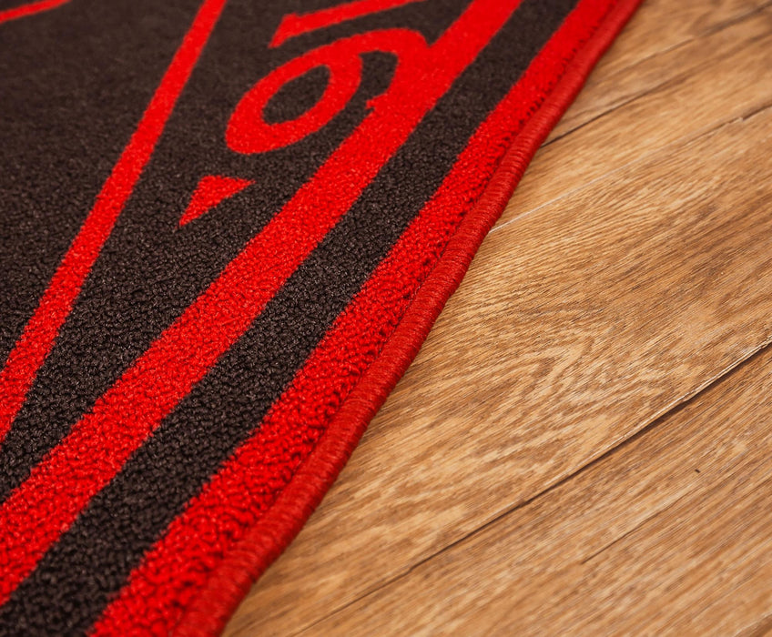 Dnd Red Rug Dungeons & Dragons Red D20 52 Inch Area Rug | Free Shipping — MeTV Mall