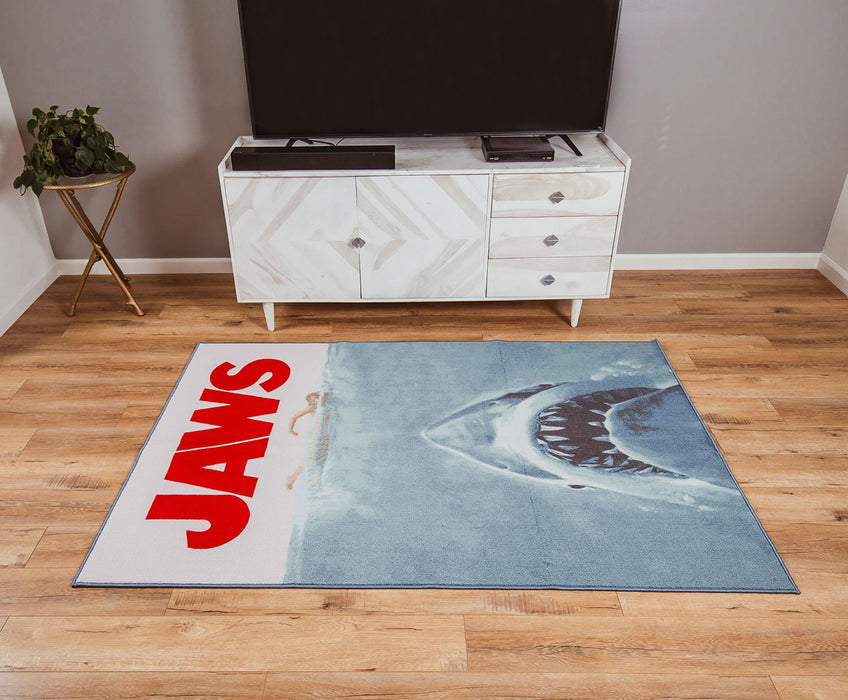 JAWS Movie Poster Printed Area Rug | 52 x 78 Inches