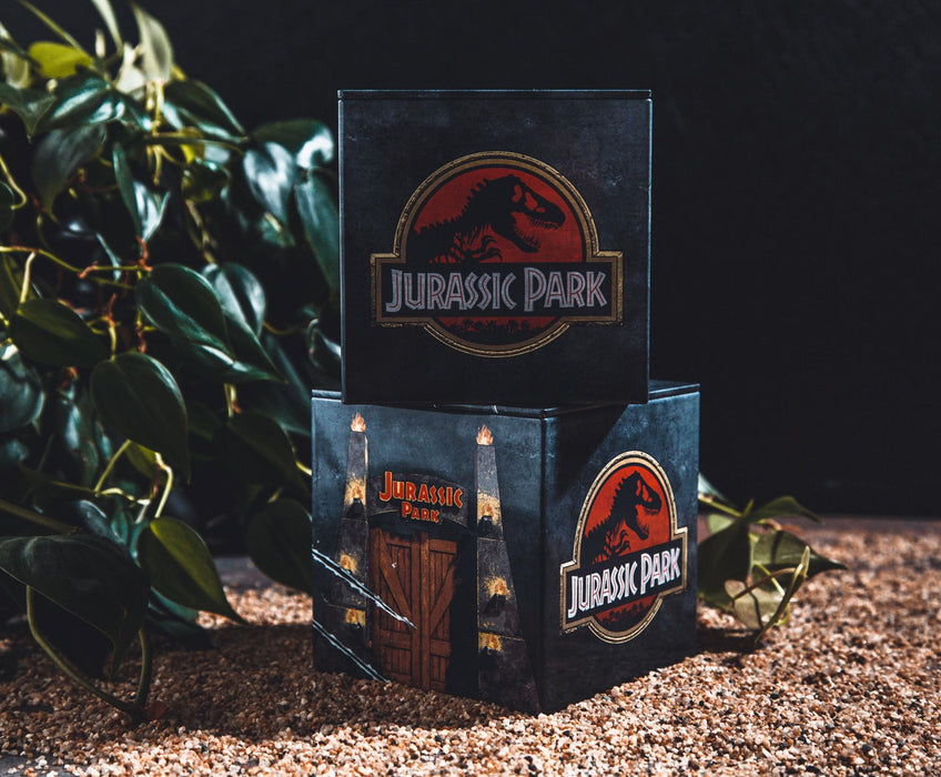 Jurassic Park Tin Storage Box Cube Organizer With Lid | 4 Inches