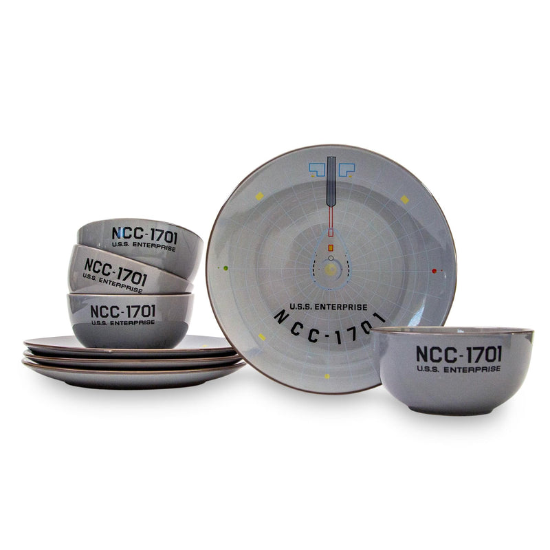 Star Trek: The Original Series NCC-1701 Series 8-Piece Ceramic Dinnerware Set product image 1 of 8