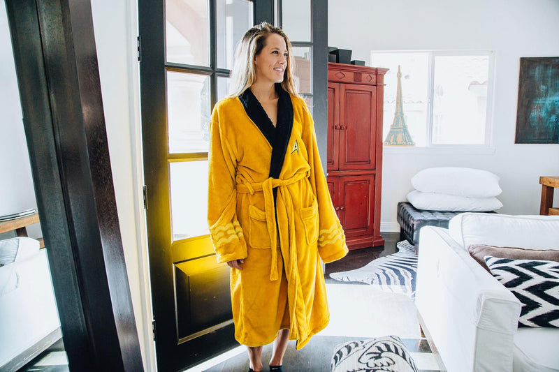 Star Trek Captain Kirk Bathrobe for Adults | One Size Fits Most product image 3 of 7