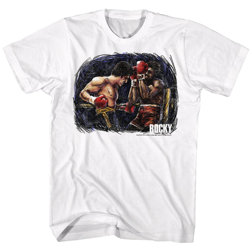 T-Shirt featuring design named Rocky - Rocky vs. Apollo Painting