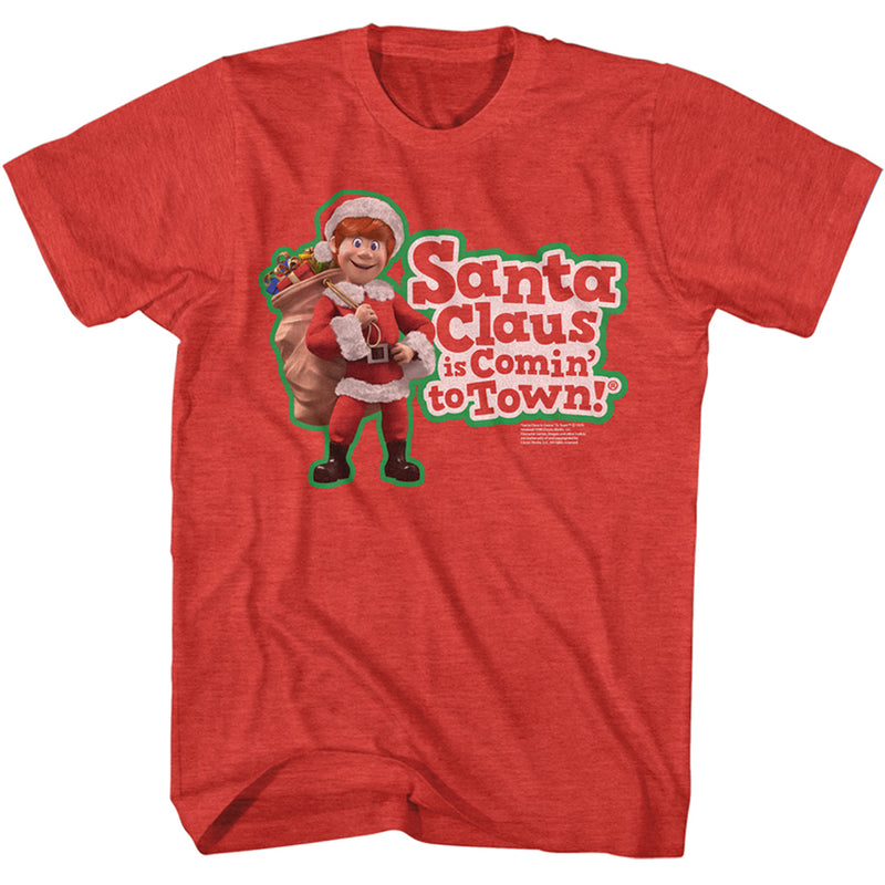 T-Shirt featuring design named Santa Claus Is Coming to Town - Santa Claus Kris and Logo