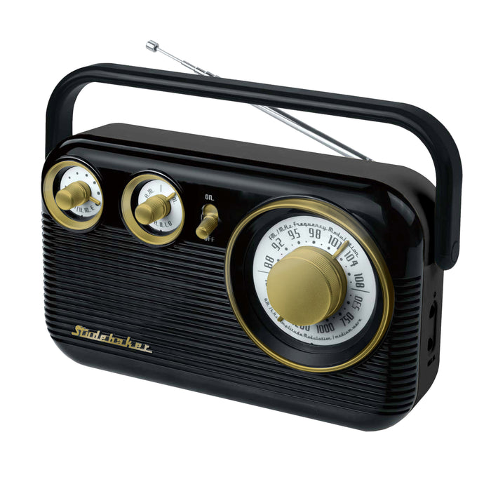 Studebaker 80's Retro Portable AM/FM Radio