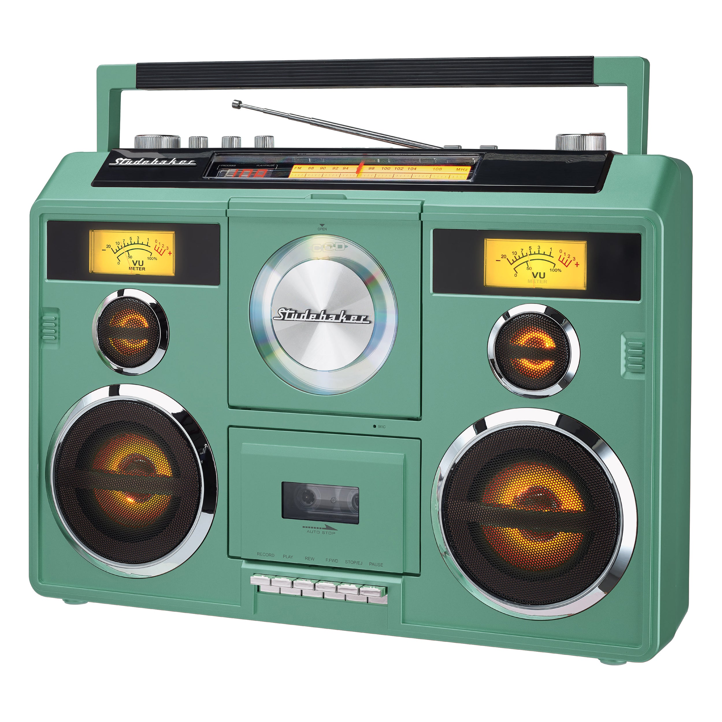 Studebaker Sound Station Portable Stereo Boombox with Bluetooth/CD/AM ...