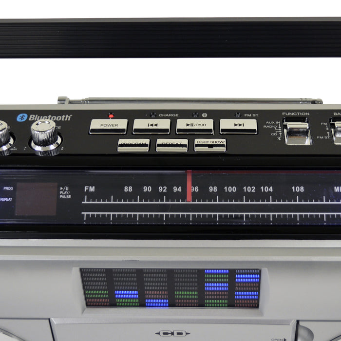 Studebaker 80's Retro Street Boombox with FM Radio, CD Player, LED EQ, —  MeTV Mall