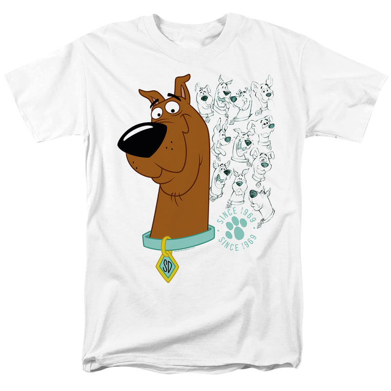 T-Shirt featuring design named Scooby Doo - Evolution of Scooby, product image 1 of 2
