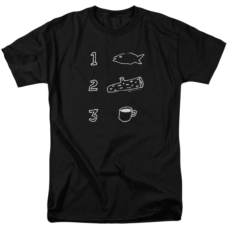 T-Shirt featuring design named Twin Peaks - Fish Log Coffee, product image 1 of 2