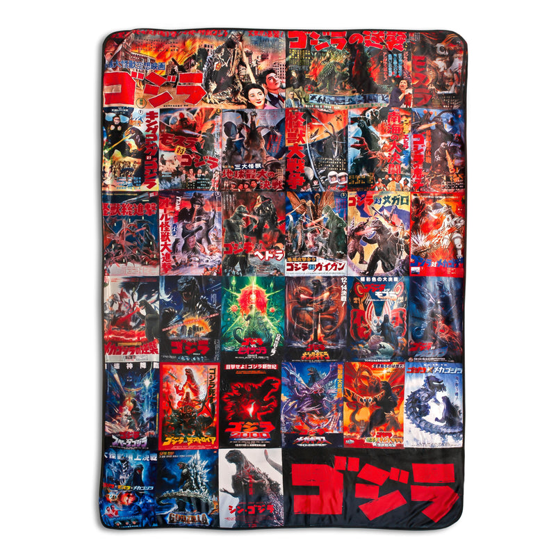Godzilla Movie Poster Oversized Fleece Throw Blanket | 76 x 54 Inches product image 1 of 7