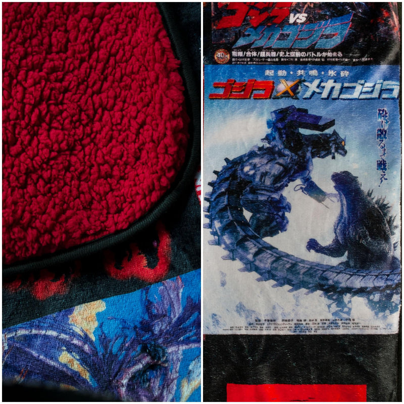 Godzilla Movie Poster Oversized Fleece Throw Blanket | 76 x 54 Inches product image 3 of 7