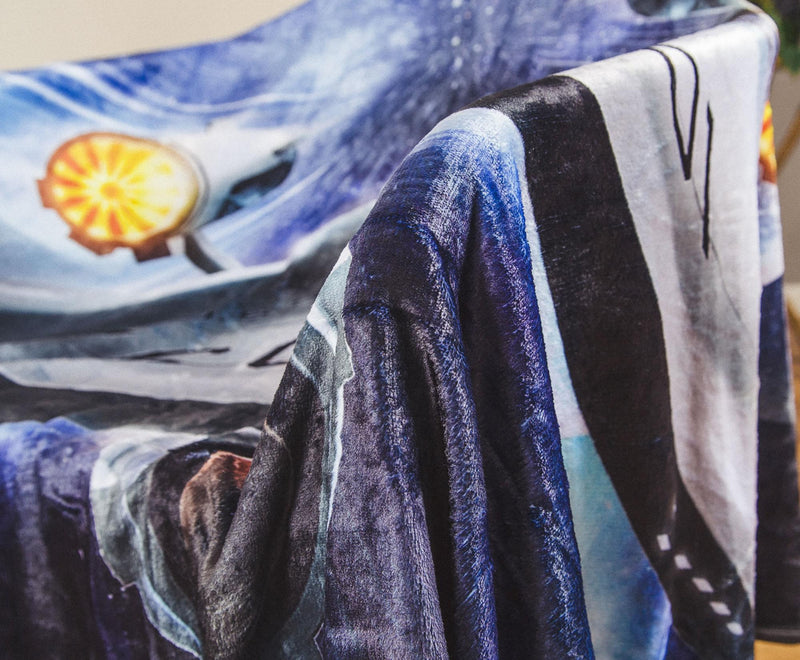 Star Trek USS Enterprise Fleece Throw Blanket | 45 x 60 Inches product image 5 of 7