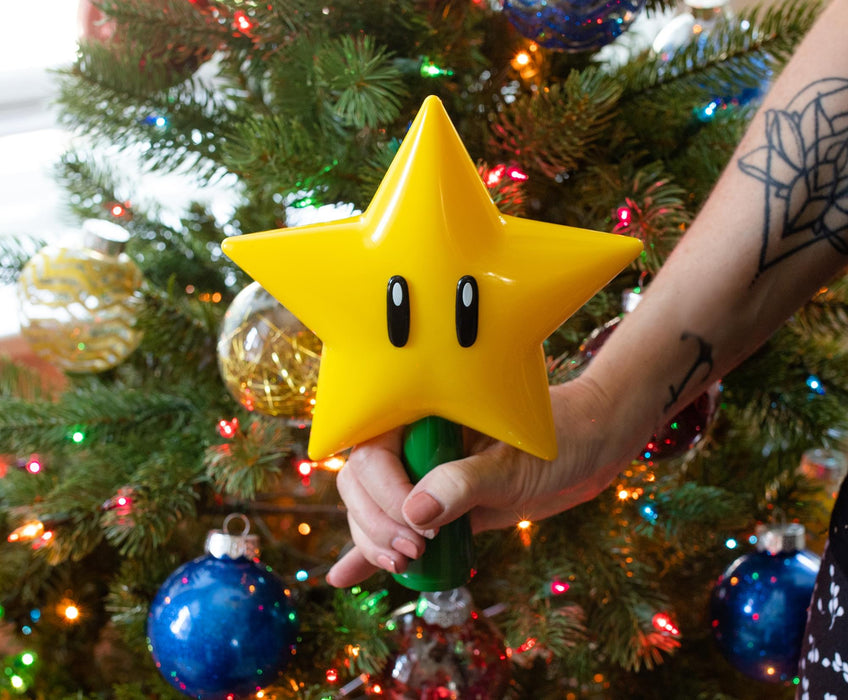 Super Mario Super Star Light-Up Tree Topper | Free Shipping — MeTV Mall
