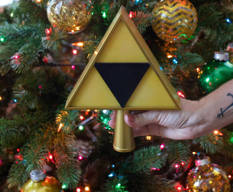 The Legend of Zelda 7-Inch Triforce Light-Up Holiday Tree Topper Decoration product image 4 of 9
