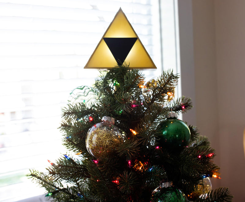 The Legend of Zelda 7-Inch Triforce Light-Up Holiday Tree Topper Decoration product image 5 of 9