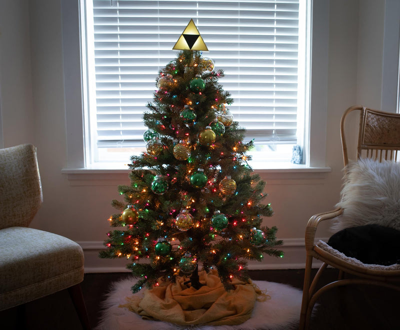 The Legend of Zelda 7-Inch Triforce Light-Up Holiday Tree Topper Decoration product image 6 of 9