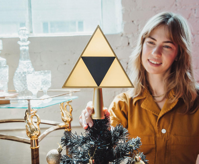 The Legend of Zelda 7-Inch Triforce Light-Up Holiday Tree Topper Decoration product image 8 of 9