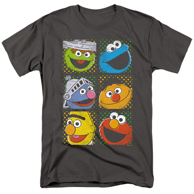 T-Shirt featuring design named Sesame Street - Group Squares, product image 1 of 3