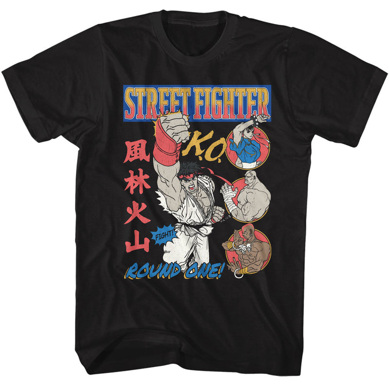 T-Shirt featuring design named Street Fighter - Round One Comic