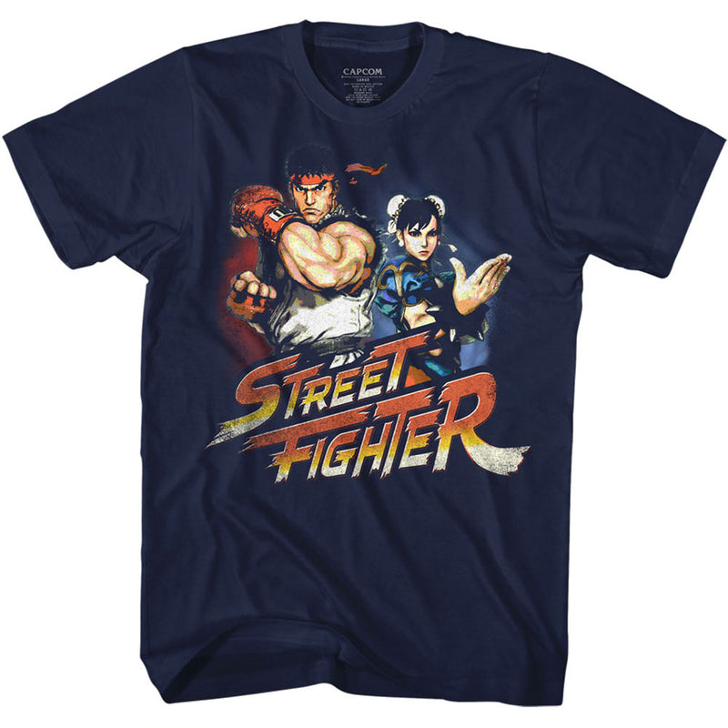 T-Shirt featuring design named Street Fighter - Ryu & Chun-Li