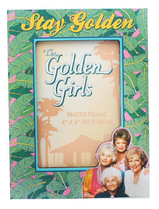 The Golden Girls "Stay Golden" Die-Cut Photo Frame | 4 x 6 Inches