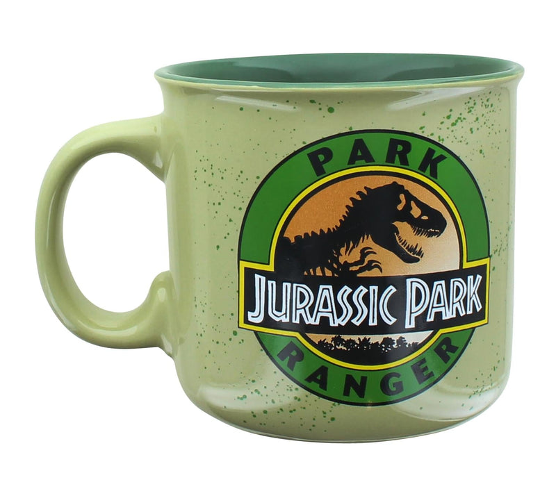Jurassic Park Ranger Ceramic Camper Mug | Holds 20 Ounces