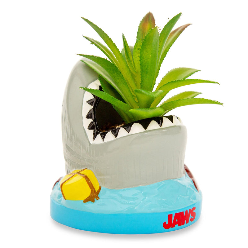 JAWS Shark 4-Inch Ceramic Mini Planter With Artificial Succulent product image 2 of 8
