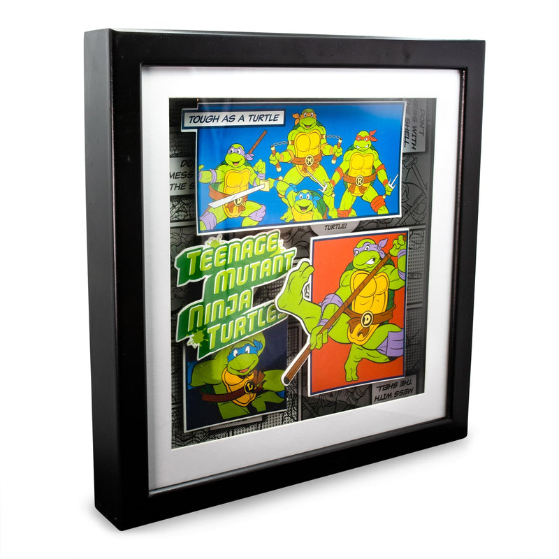 Teenage Mutant Ninja Turtles Wood Frame 3D Shadow Box Wall Art | 14 x 14 Inches product image 2 of 8