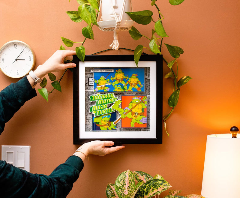 Teenage Mutant Ninja Turtles Wood Frame 3D Shadow Box Wall Art | 14 x 14 Inches product image 7 of 8