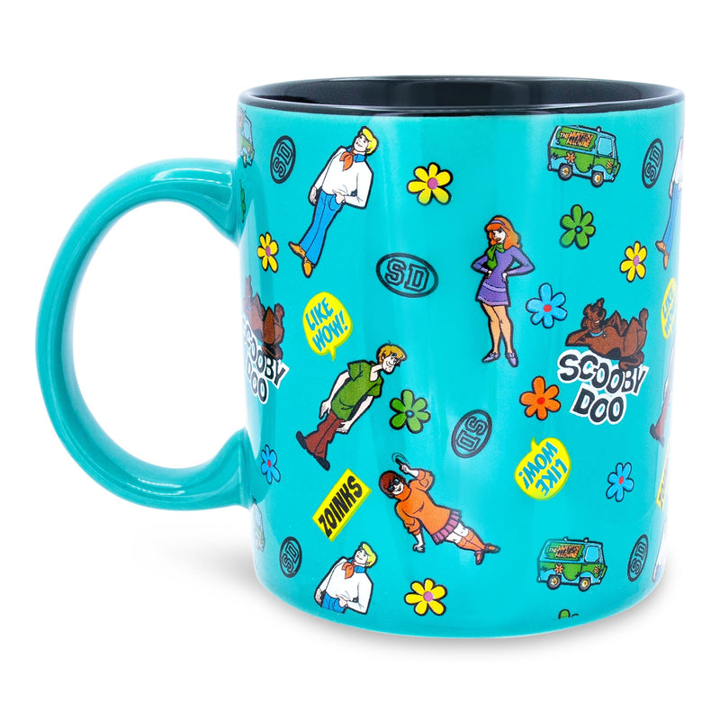 Scooby-Doo Sticker Pattern Ceramic Mug | Holds 20 Ounces product image 2 of 8