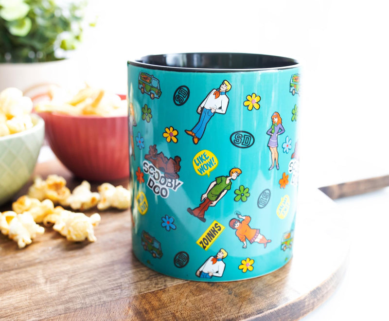 Scooby-Doo Sticker Pattern Ceramic Mug | Holds 20 Ounces product image 4 of 8
