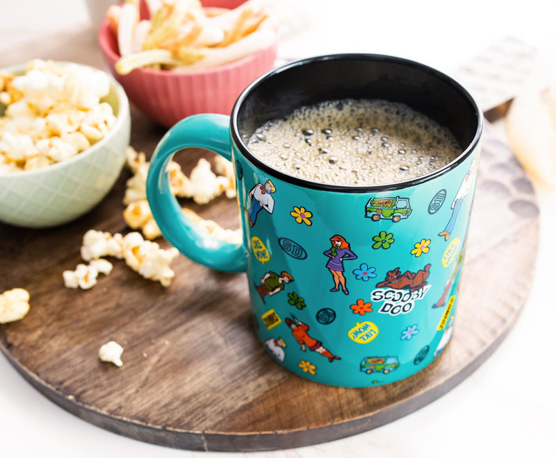 Scooby-Doo Sticker Pattern Ceramic Mug | Holds 20 Ounces product image 7 of 8