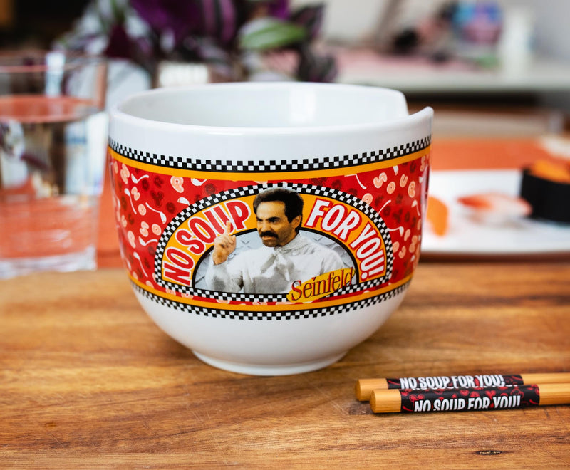 Seinfeld "No Soup For You" 20-Ounce Ramen Bowl and Chopstick Set product image 3 of 8