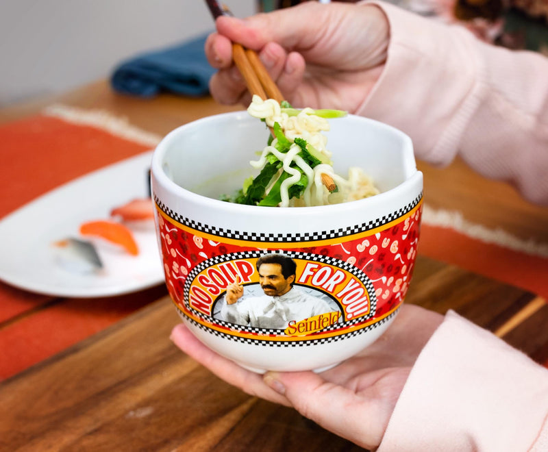 Seinfeld "No Soup For You" 20-Ounce Ramen Bowl and Chopstick Set product image 5 of 8