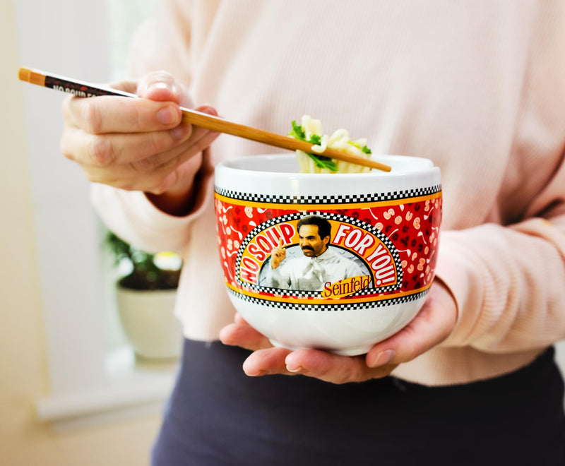 Seinfeld "No Soup For You" 20-Ounce Ramen Bowl and Chopstick Set product image 7 of 8