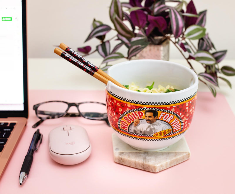 Seinfeld "No Soup For You" 20-Ounce Ramen Bowl and Chopstick Set product image 8 of 8