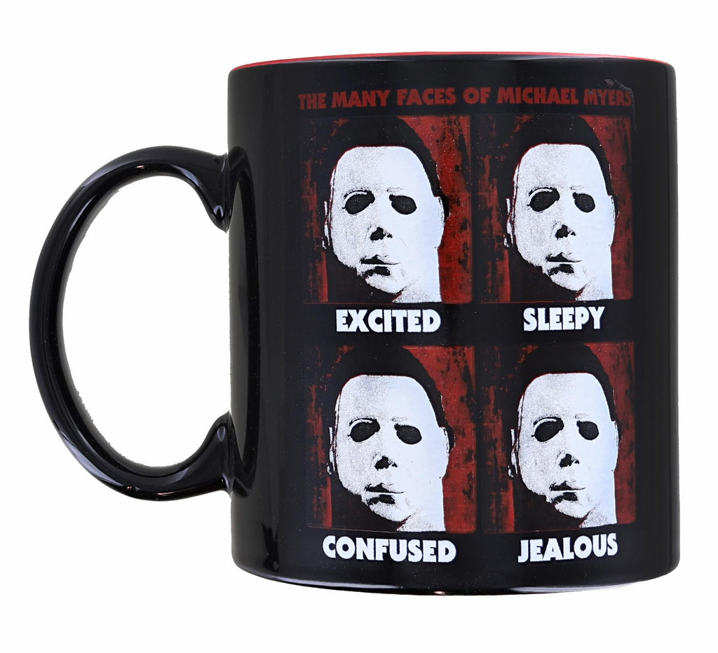 Halloween Many Faces of Michael Myers Ceramic Mug