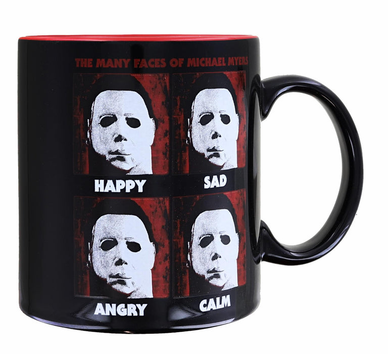 Halloween Many Faces of Michael Myers Ceramic Mug | Holds 20 Ounces