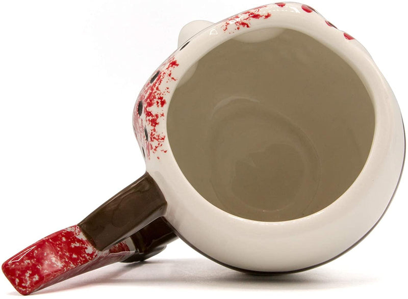 Friday the 13th Jason's Mask 3D Sculpted Ceramic Mug | Holds 20 Ounces