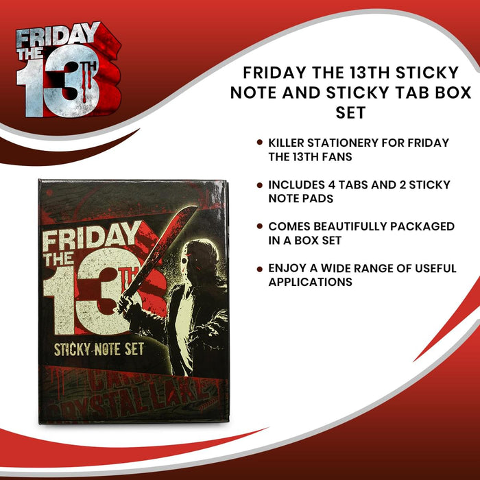 Friday the 13th Sticky Note and Sticky Tab Box Set