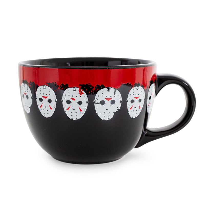 Friday the 13th Jason Mask Legacy Ceramic Soup Mug | Holds 24 Ounces product image 1 of 7