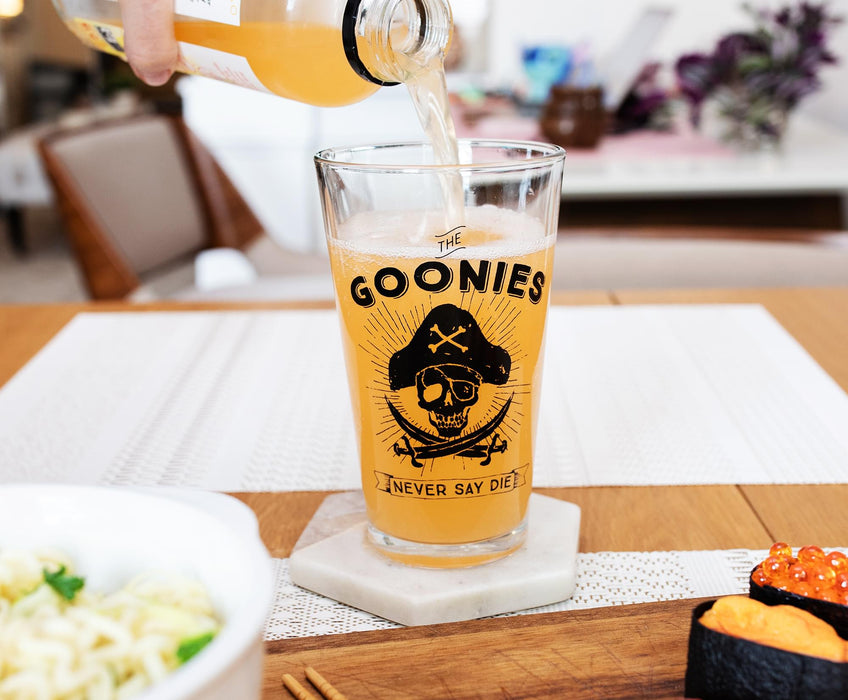 The Goonies "Never Say Die" Pint Glass | Holds 16 Ounces