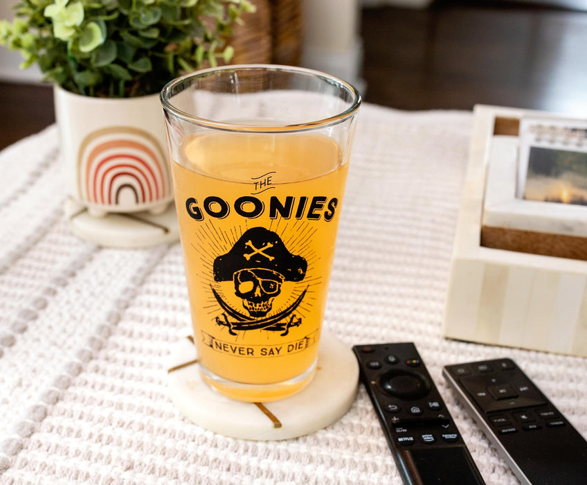 The Goonies "Never Say Die" Pint Glass | Holds 16 Ounces