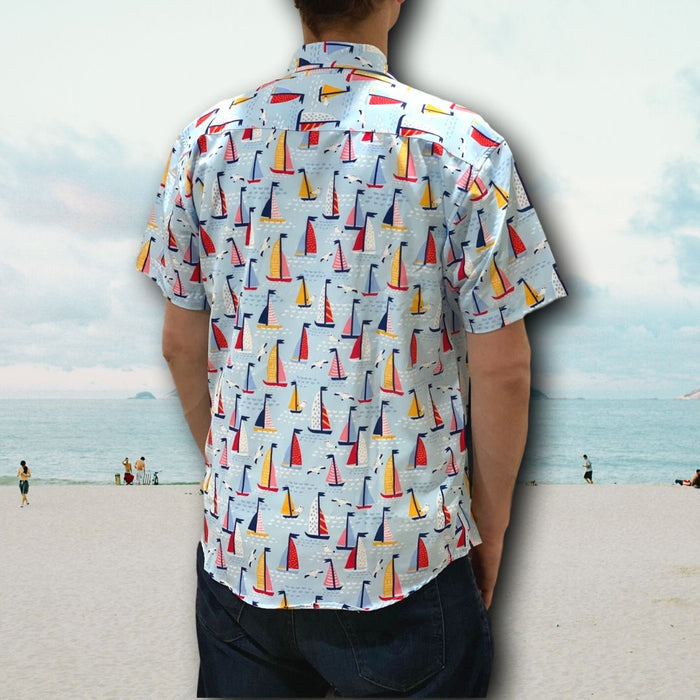 Super Stretch - Sailin Away Hawaiian Shirt
