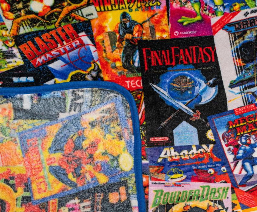 8-Bit Armageddon Retro Video Games Fleece Throw Blanket | 45 x 60 Inches
