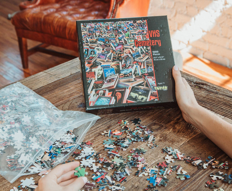 Horror VHS Cemetery 1000-Piece Jigsaw Puzzle