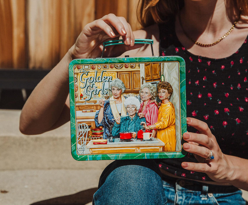 The Golden Girls Cast Retro Metal Tin Lunch Box Tote