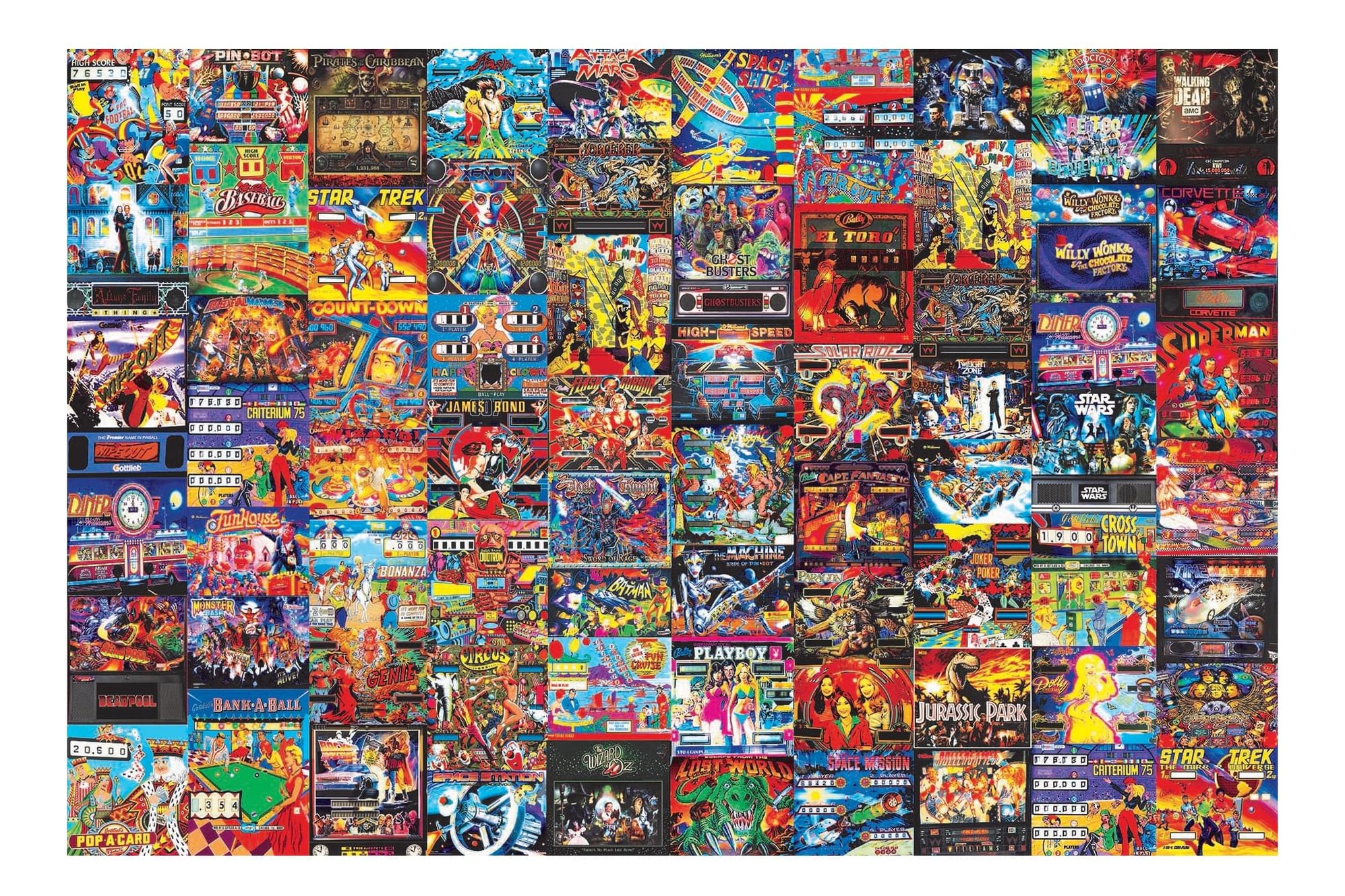 Pinball Parlor Retro Arcade Puzzle | 1000 Piece Jigsaw Puzzle — MeTV Mall