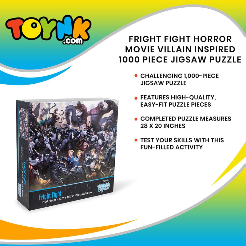 Fright Fight Horror Movie Villain Inspired 1000 Piece Jigsaw Puzzle product image 7 of 7
