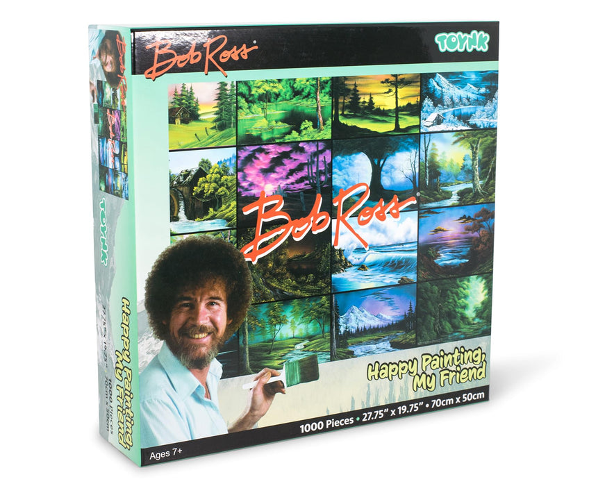 Bob Ross Happy Painting, My Friend Nature Puzzle | 1000 Piece Jigsaw Puzzle