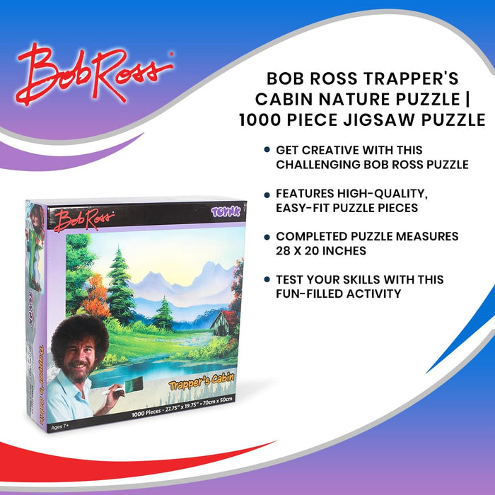 Bob Ross Trapper's Cabin Nature Puzzle | 1000 Piece Jigsaw Puzzle